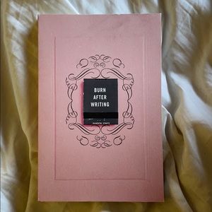Burn After Writing Book